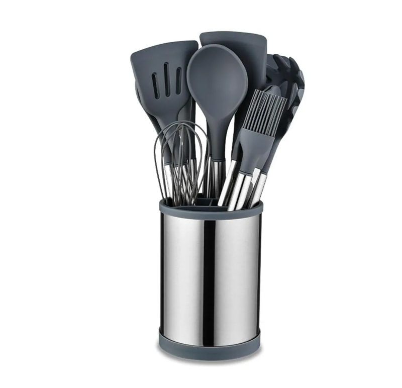 Utensilios de cocina metálicos 12 piezas