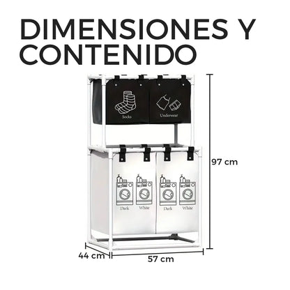 Cesta De Ropa sucia 2 NIVELES