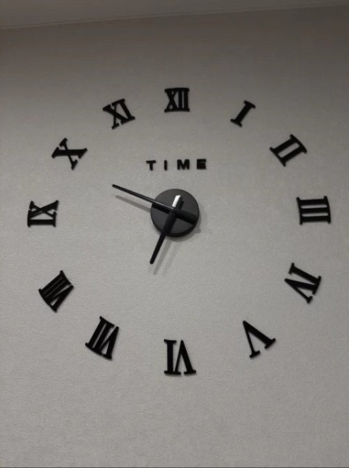 RELOJ MINI 50X50CM COLOR NEGRO